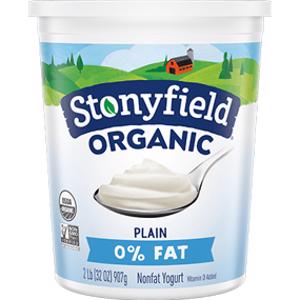Stonyfield Plain 0% Fat Yogurt