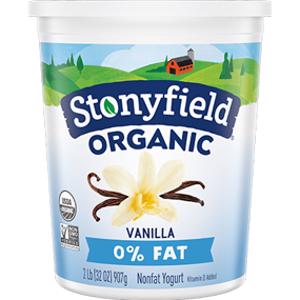 Stonyfield Vanilla 0% Fat Yogurt