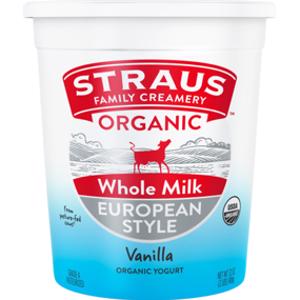 Straus Family Creamery Organic Vanilla European Style Yogurt