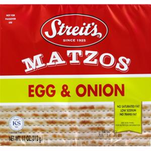 Streit's Egg & Onion Matzos