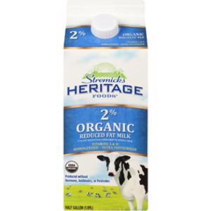 Stremicks Heritage Foods Organic 2% Reduced Fat Milk