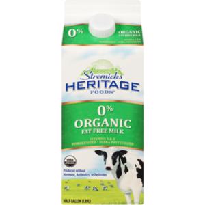 Stremicks Heritage Foods Organic Fat Free Milk