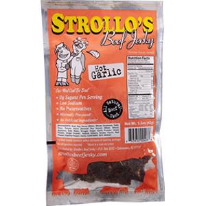 Strollo's Beef Jerky Hot Garlic