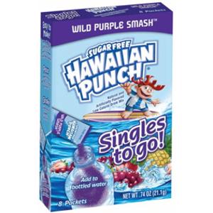 Hawaiian Punch Sugar Free Wild Purple Smash Drink Mix