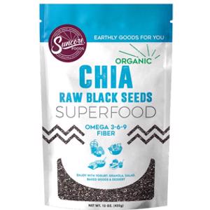 Suncore Foods Organic Black Chia Seeds