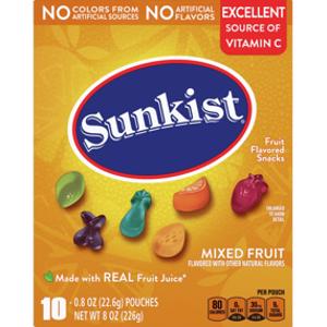 Sunkist Mixed Fruit Snacks