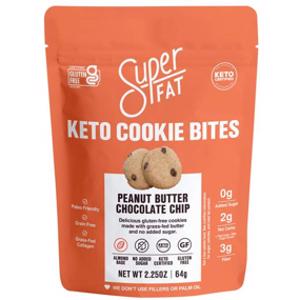 SuperFat Peanut Butter Chocolate Chip Keto Cookie Bites