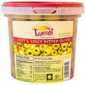 Ta'amti Hot & Spicy Pitted Olives