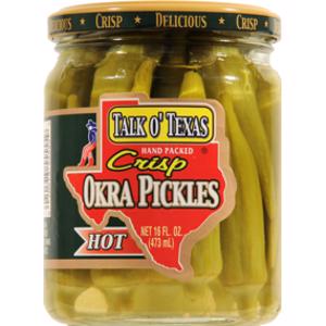 Talk O' Texas Crisp Hot Okra Pickles