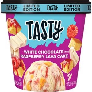 Tasty White Chocolate Raspberry Lava Cake Ice Cream