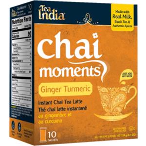 Tea India Chai Moments Ginger Turmeric Tea Latte