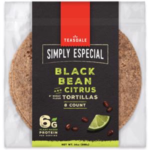 Teasdale Simply Especial Black Bean & Citrus Tortillas
