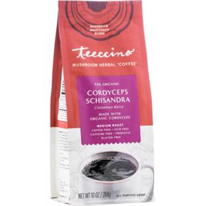 Teeccino Cordyceps Schisandra Cinnamon Berry Mushroom Herbal Coffee