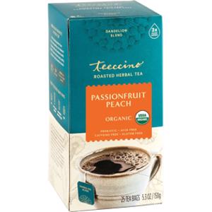 Teeccino Dandelion Passionfruit Peach Roasted Herbal Tea