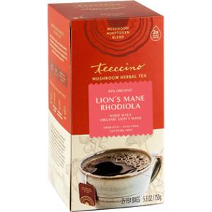 Teeccino Lion's Mane Rhodiola Rose Mushroom Herbal Tea