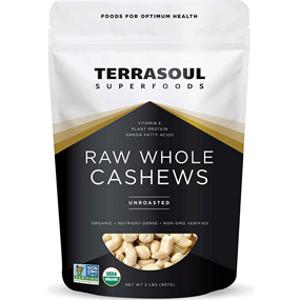 Terrasoul Organic Raw Whole Cashews