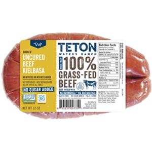 Teton Waters Ranch Uncured Beef Kielbasa Rope Sausage