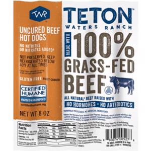 Teton Waters Ranch Uncured Beef Hot Dogs