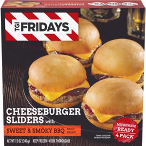 TGI Fridays Sweet & Smoky BBQ Cheeseburger Sliders