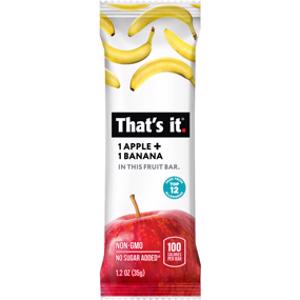 That's It Apple & Banana Fruit Bar