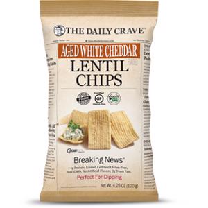 The Daily Crave Aged White Cheddar Lentil Chips