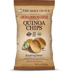 The Daily Crave Gouda & Romano Cheese Quinoa Chips
