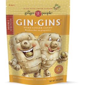 The Ginger People Gin Gins Double Strength Hard Ginger Candy