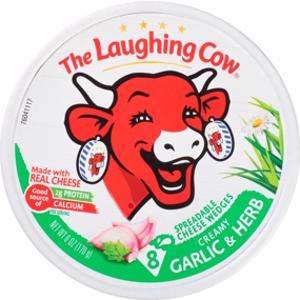 The Laughing Cow Creamy Garlic & Herb Cheese Wedges