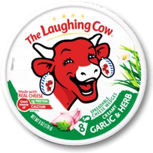 The Laughing Cow Creamy Garlic & Herb Spreadable Cheese