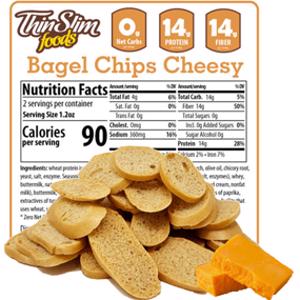 Thin Slim Foods Bagel Chips Cheesy