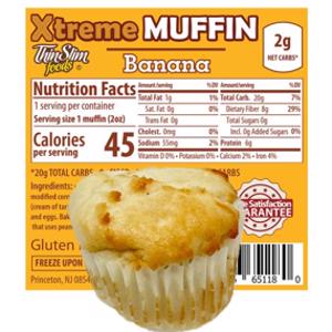 Thin Slim Foods Xtreme Banana Muffins
