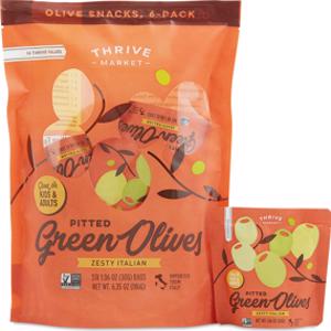 Thrive Market Zesty Italian Pitted Green Olives