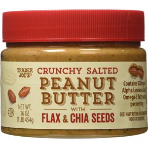 Trader Joe's Crunchy Salted Peanut Butter w/ Flax and Chia Seeds