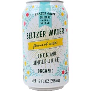 Trader Joe's Lemon & Ginger Juice Seltzer Water