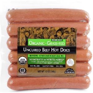 Trader Joe's Organic Grass-Fed Uncured Beef Hot Dogs