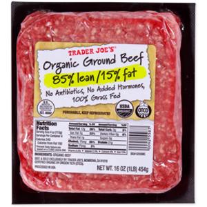 Trader Joe's Organic Ground Beef 85/15