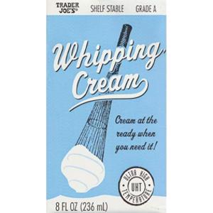 Trader Joe's Shelf Stable Whipping Cream