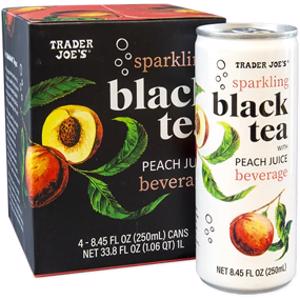 Trader Joe's Sparkling Black Tea w/ Peach Juice