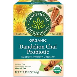 Traditional Medicinals Organic Dandelion Chai Probiotic Tea