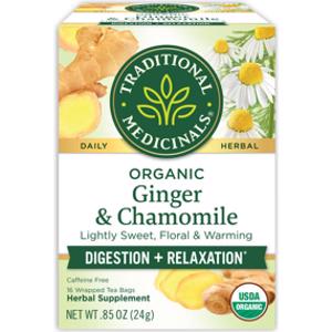 Traditional Medicinals Organic Ginger Chamomile Tea