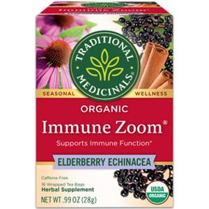 Traditional Medicinals Organic Immune Zoom Elderberry Echinacea Tea