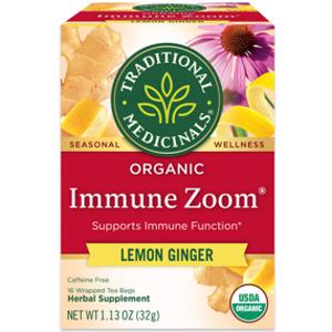 Traditional Medicinals Organic Immune Zoom Lemon Ginger Tea