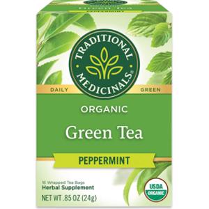 Traditional Medicinals Organic Peppermint Green Tea
