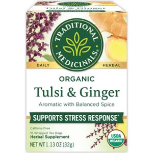 Traditional Medicinals Organic Tulsi Ginger Tea