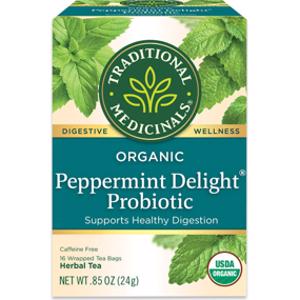 Traditional Medicinals Organic Peppermint Delight Probiotic Tea