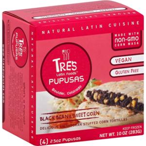 Tres Pupusas Black Bean & Sweet Tortillas