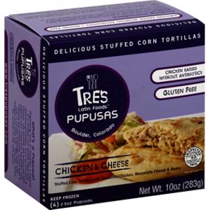 Tres Pupusas Chicken & Cheese Tortillas