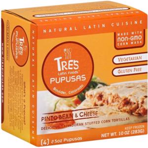 Tres Pupusas Pinto Bean & Cheese Tortillas