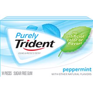 Trident Purely Peppermint Sugar Free Gum