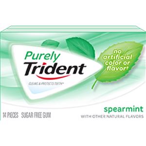 Trident Purely Spearmint Sugar Free Gum